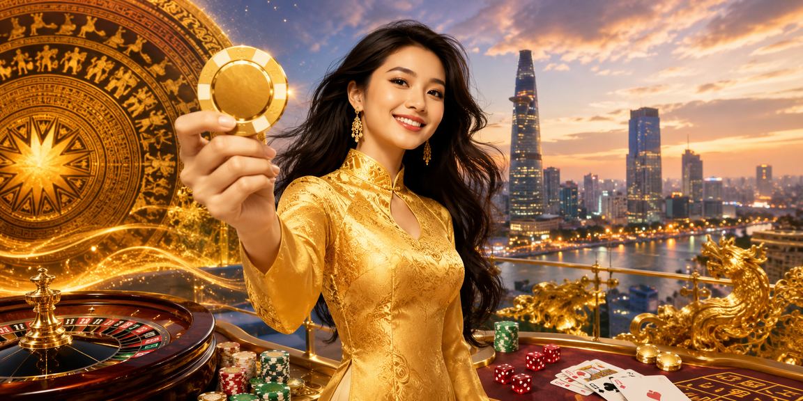 Khách chơi casino tại TP Hồ Chí Minh trong trang phục áo dài truyền thống
